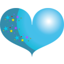 download Heart clipart image with 225 hue color