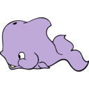 download Cute Whale clipart image with 45 hue color