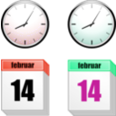 download Clock Calendar clipart image with 315 hue color