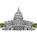 download Us Capitol Building clipart image with 315 hue color