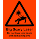 download Scary Laser clipart image with 315 hue color