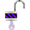 download Padlock Open clipart image with 225 hue color