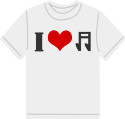 I Love Music T Shirt