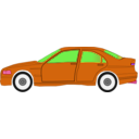 download Green Car clipart image with 270 hue color