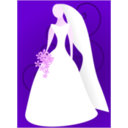 download Bride clipart image with 270 hue color