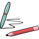 download Pen Pencil clipart image with 315 hue color