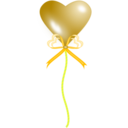 download Heart Balloon clipart image with 45 hue color