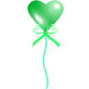 download Heart Balloon clipart image with 135 hue color
