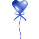 download Heart Balloon clipart image with 225 hue color