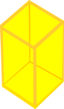 Yellow Transparent Cube