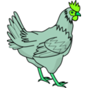 download Chicken clipart image with 90 hue color