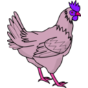 download Chicken clipart image with 270 hue color