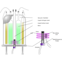 download Nmr Spectrometer Scheme English clipart image with 270 hue color