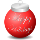 download Happy Holidays Ornament clipart image with 0 hue color