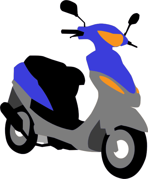 Blue Scooter