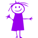 download Funny Girl clipart image with 315 hue color