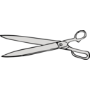 download Paper Shears clipart image with 180 hue color