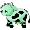 download Colour Cow 1 clipart image with 90 hue color