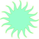 download Sun clipart image with 90 hue color