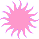 download Sun clipart image with 270 hue color