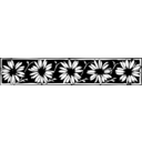 download Daisy Border clipart image with 225 hue color