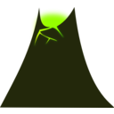 download Simple Volcano clipart image with 45 hue color