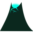 download Simple Volcano clipart image with 135 hue color
