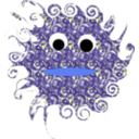 download Curly Monster clipart image with 225 hue color