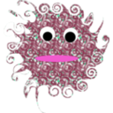 download Curly Monster clipart image with 315 hue color