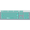 download Keyboard clipart image with 270 hue color