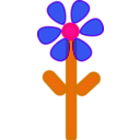 download Flower clipart image with 270 hue color