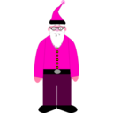 download Santa clipart image with 315 hue color