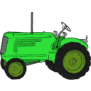 download Tractor clipart image with 90 hue color