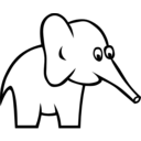 download Certain Elephant clipart image with 90 hue color