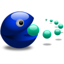 download Pacman clipart image with 225 hue color