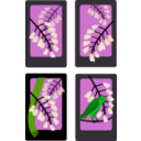 download Hanafuda Fuji April clipart image with 90 hue color