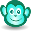 download Funny Monkey Face clipart image with 135 hue color