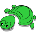 download Green Tortoise Cartoon clipart image with 45 hue color