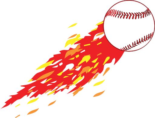 Baseball With Flame