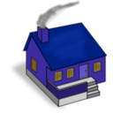 download House clipart image with 225 hue color