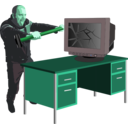 download Computer Rage clipart image with 135 hue color