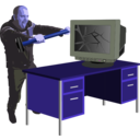 download Computer Rage clipart image with 225 hue color