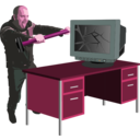 download Computer Rage clipart image with 315 hue color