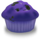download Blueberry Muffin clipart image with 225 hue color