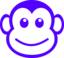 Funny Monkey Face Simple Path