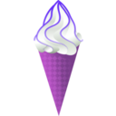 download Ice Cream Cone clipart image with 270 hue color