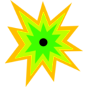 download One Eyed Sun clipart image with 45 hue color