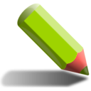 download Green Pencil clipart image with 315 hue color