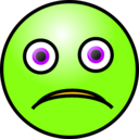 download Emoticons Sad Face clipart image with 45 hue color