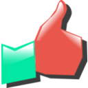 download Thumbs Up clipart image with 315 hue color